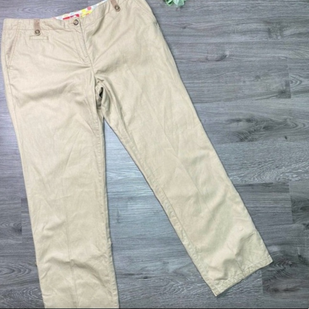 BODEN | sz 14 Khaki Convertible Wide Leg Pants
